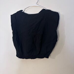 a new day Black Crop Top